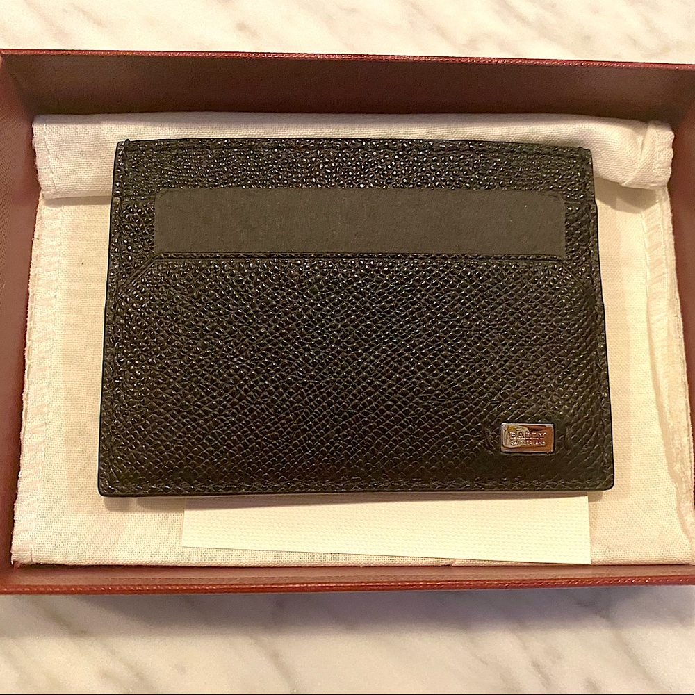 Bally Maclipo Black Bovine Embossed